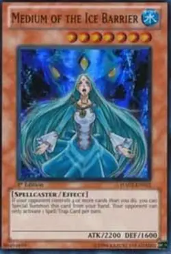 1X MEDIUM OF THE ICE BARRIER HA02-EN012 SUPER 1ST NEAR MINT YUGIOH - Image 1