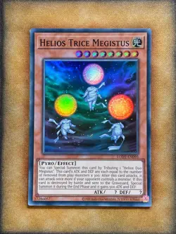 Yugioh Helios Trice Megistus LODT-EN095 Super Rare 2024 Print NM - Image 1