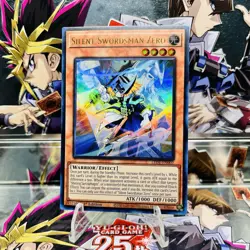 Yugioh Silent Swordsman Zero LEDE-EN002 Ultra Rare 1st Ed Near Mint - Image 1