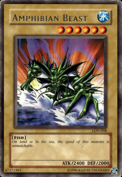 Amphibian Beast - Rare LON-008 - HP - YuGiOh - Image 1