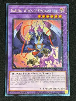 YUGIOH GARURA WINGS OF RESONANT LIFE RA02-EN024 1ST COLLECTORS (NM) - Image 1