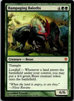 Rampaging Baloths Commander 2013 MTG NM - Image 1