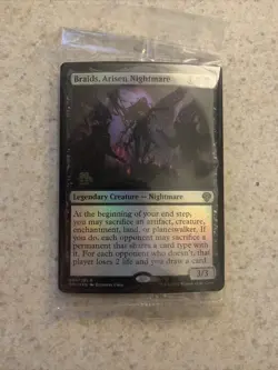 Braids, Arisen Nightmare 084/281 Dominaria United 2022 Foil Promo MTG SEALED - Image 1