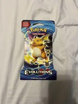 Pokemon TCG XY Evolutions Sleeved Booster Pack 2016 Raichu Artwork Sealed - Image 1
