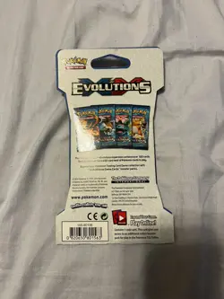 Pokemon TCG XY Evolutions Sleeved Booster Pack 2016 Raichu Artwork Sealed - Image 2