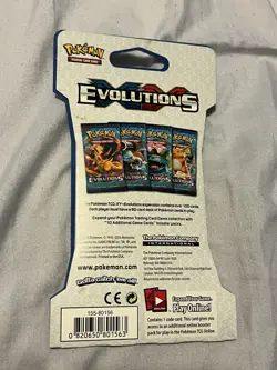 Pokemon TCG XY Evolutions Sleeved Booster Pack 2016 Raichu Artwork Sealed - Image 3