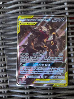 Pokemon TCG Sun & Moon Black Star Promo Umbreon & Darkrai GX SM241 Tag Team - Image 1