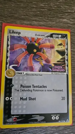 Pokemon TCG Lileep (delta Species) Holon Phantoms (2006) Reverse Holo Foil LP - Image 1