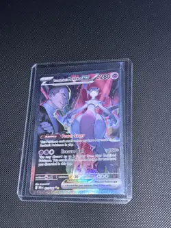 Pokemon Team Rocket's Mewtwo ex SAR - 125/098 - SV10: The Glory of Team Rocket - Image 1