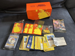 Pokemon Sword Shield Voltage Elite Trainer Box Gigantamax Pikachu Sleeves Dice - Image 1