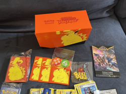 Pokemon Sword Shield Voltage Elite Trainer Box Gigantamax Pikachu Sleeves Dice - Image 4