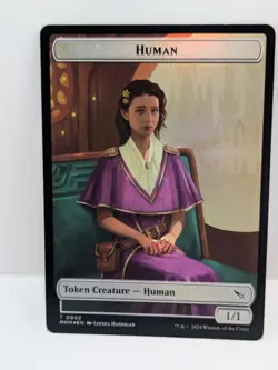 Murders at Karlov Manor - Human - Token Card - Foil - MKM 002 - - Image 1