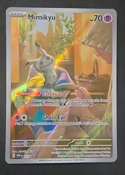 Pokemon TCG - Mimikyu SVP 075 Scarlet & Violet Black Star Promo Paldean Fates - Image 1