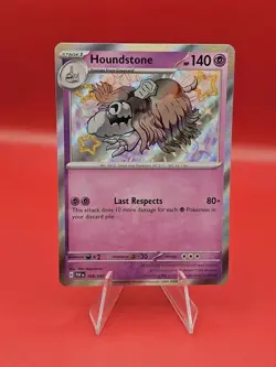 Pokemon TCG Houndstone 168/091 Sv: Paldean Fates Holo Shiny Rare NM - Image 1