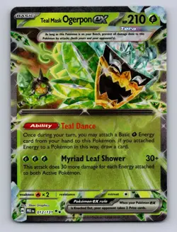 TEAL MASK OGERPON EX - 012/131 HOLO SV: PRISMATIC EVOLUTIONS POKEMON NM - Image 1