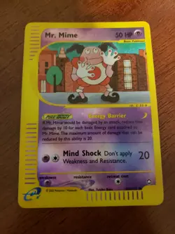 Pokemon Aquapolis Mr. Mime Card 95b/147 Reverse Holo - Image 1