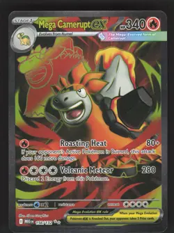 Mega Camerupt ex 156/132 Pokemon TCG ME01: Mega Evolution NM - Image 1