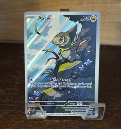 Pokemon TCG Axew Illustration Rare Full Art Holo 145/086 EN 2025 HP 70 - Image 1