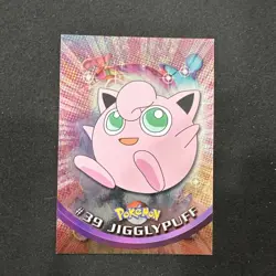 Topps Pokemon Card Series 1 Chrome Foil Blue Logo 1st Edition #39 Jigglypuff NM - Image 1