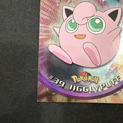 Topps Pokemon Card Series 1 Chrome Foil Blue Logo 1st Edition #39 Jigglypuff NM - Image 2