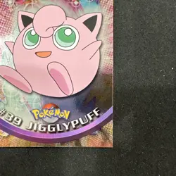 Topps Pokemon Card Series 1 Chrome Foil Blue Logo 1st Edition #39 Jigglypuff NM - Image 3
