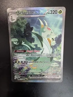 Pokemon TCG Serperior EX 156/086 Black Bolt Ultra Rare - Image 1