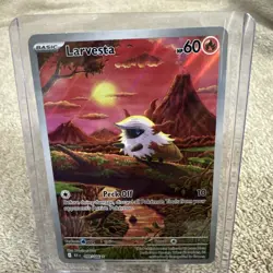 Pokemon TCG Larvesta - 099/086 Black Bolt Illustration Rare - Image 1
