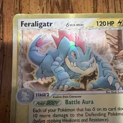 Pokemon Feraligatr TCG EX Dragon Frontiers 2/101 Holo Rare Delta Species 120 HP - Image 2