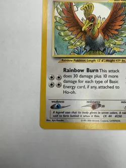 Nintendo Ho-Oh 18/64 Neo Revelation 2000 Unlimited Rare Basic 90 HP Regular - Image 3