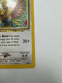 Nintendo Ho-Oh 18/64 Neo Revelation 2000 Unlimited Rare Basic 90 HP Regular - Image 4