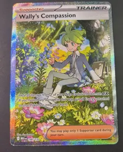 Pokemon Mega Evolution Wally’s Compassion 186/132 Special Illustration Rare M/NM - Image 1