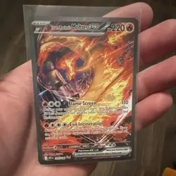 Team Rocket's Moltres ex 229/182 Destined Rivals SIR Full Art Holo Eng 220HP - Image 1