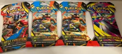 NEW Mega Evolution Pokemon Booster Pack Art Set - Lot of 4 Sealed Packs - Image 1
