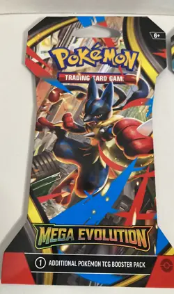 NEW Mega Evolution Pokemon Booster Pack Art Set - Lot of 4 Sealed Packs - Image 3