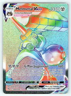 Pokemon Melmetal VMAX Pokemon GO PGO RAINBOW RARE 080/078 NM - Image 1