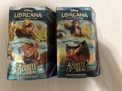 Disney Lorcana: Azurite Sea Single Player Decks - Emerald/Sapphire Amber/Ruby - Image 1