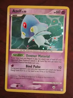 AZELF HOLO POKEMON CARD 4/123 MYSTERIOUS TREASURES NEVER PLAYED NM- BLEED ERROR - Image 1