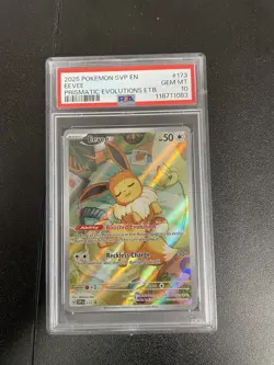 PSA 10 Pokemon Eevee SVP 173 Gem Mint Graded Card - Image 1