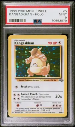 6-Card Pokemon Lot PSA 9 HOLOS 1999 (Unlimited) - Image 2