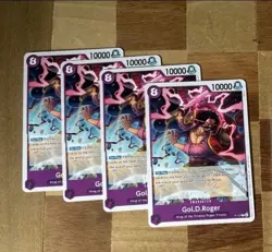 ONE PIECE Gol.D.Roger P-107 Promo Card English Near Mint Playset X4 - Image 1