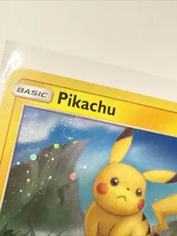 Pokemon TCG Pikachu SM183 Black Star Promo Holo Card SWIRL - Image 2