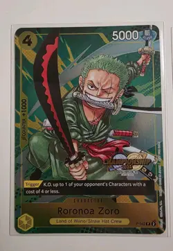 One Piece Card Game P-042 Roronoa Zoro CS2024 Event Pack Championship ENGLISH - Image 1