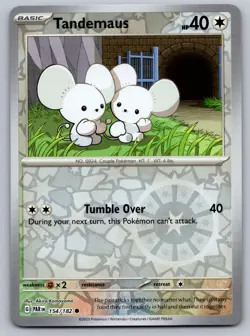 Tandemaus 154/182 Common Paradox Rift Pokemon Reverse Holo Near Mint - Image 1