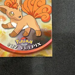 Topps Pokemon Card Series 1 Chrome Foil Blue Logo 1st Edition #37 Vulpix NM - Image 3