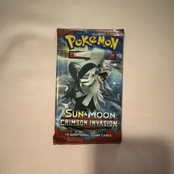 3 Pokemon Sun & Moon Crimson Invasion Booster Packs - Image 2