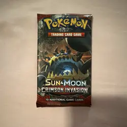 3 Pokemon Sun & Moon Crimson Invasion Booster Packs - Image 3