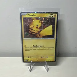Pikachu 051/162 Temporal Forces Holo Pokemon TCG English 2024 (DOUBLE SWIRL) - Image 1