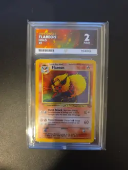 ACE 2 Flareon 3/64 Pokemon Jungle Holo Very Low Pop - Image 1