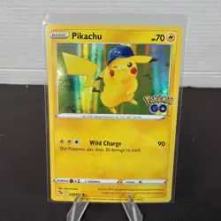 Pikachu (28) Holo Rare Pokemon GO 028/078 Pokemon - Image 1