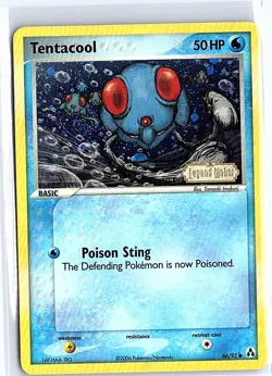 Pokemon Legend Maker 66/92 Tentacool Reverse Holo Stamped NM - Image 1